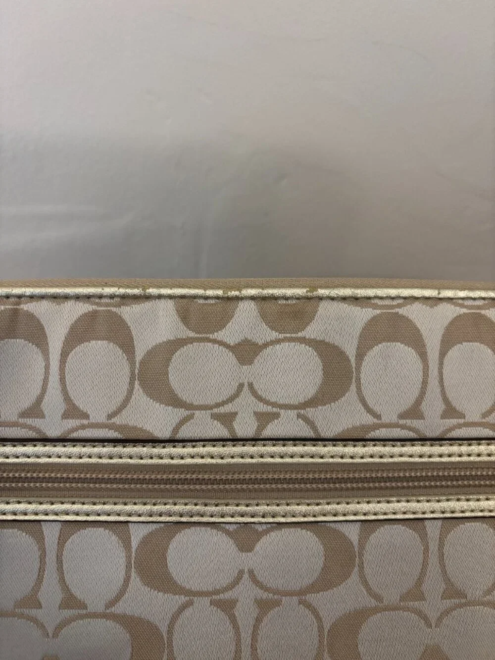 Coach Daisy Khaki Signature Floral Applique Tablet Sleeve